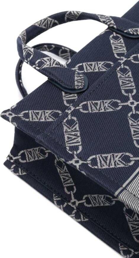 Michael Kors Shopper met jacquard Blauw
