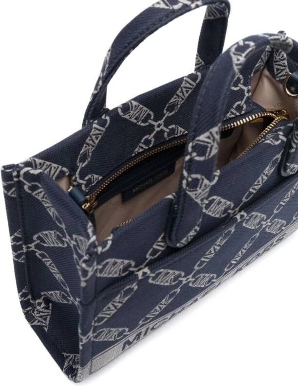 Michael Kors Shopper met jacquard Blauw