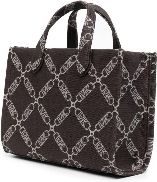 Michael Kors Gigi Empire shopper met jacquard Bruin