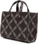 Michael Kors Gigi Empire shopper met jacquard Bruin - Thumbnail 9