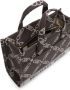 Michael Kors Gigi Empire shopper met jacquard Bruin - Thumbnail 11