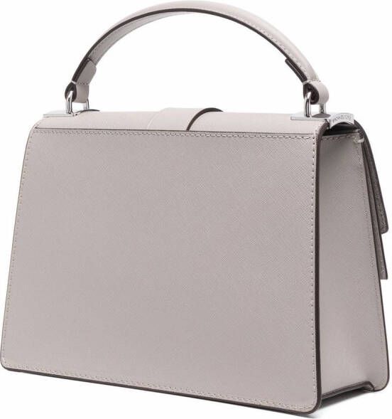 Michael Kors Greenwich leren boekentas Grijs