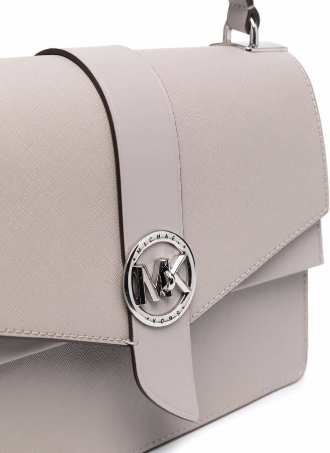Michael Kors Greenwich leren boekentas Grijs