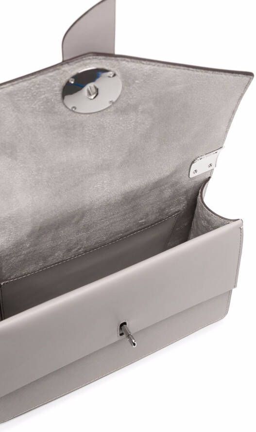 Michael Kors Greenwich leren boekentas Grijs