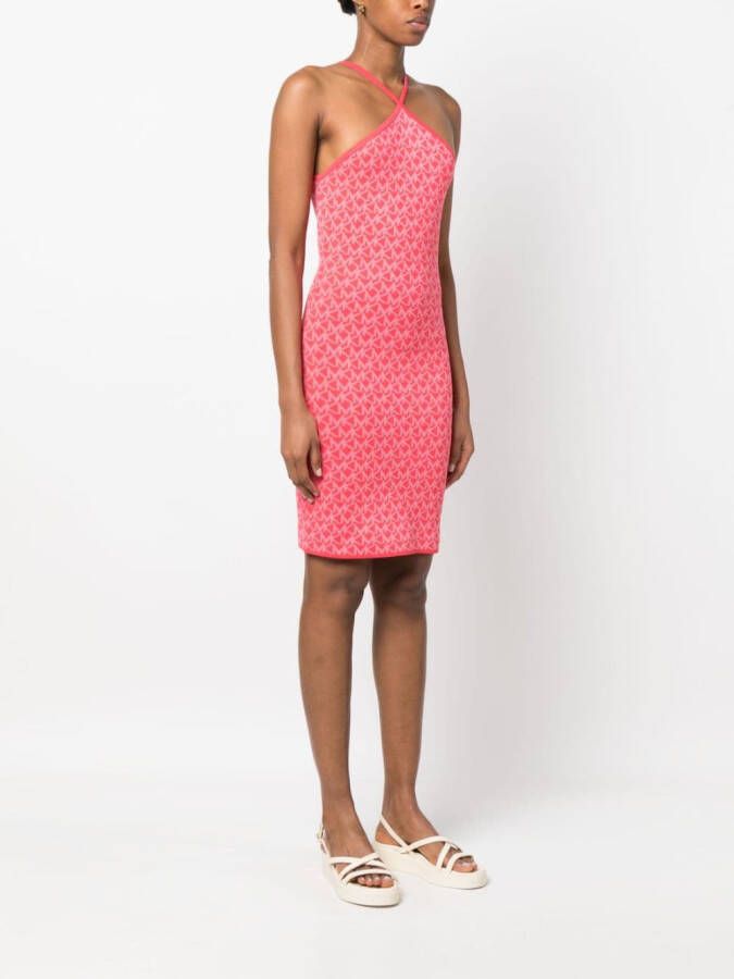 Michael Kors Halterjurk met monogramprint Roze