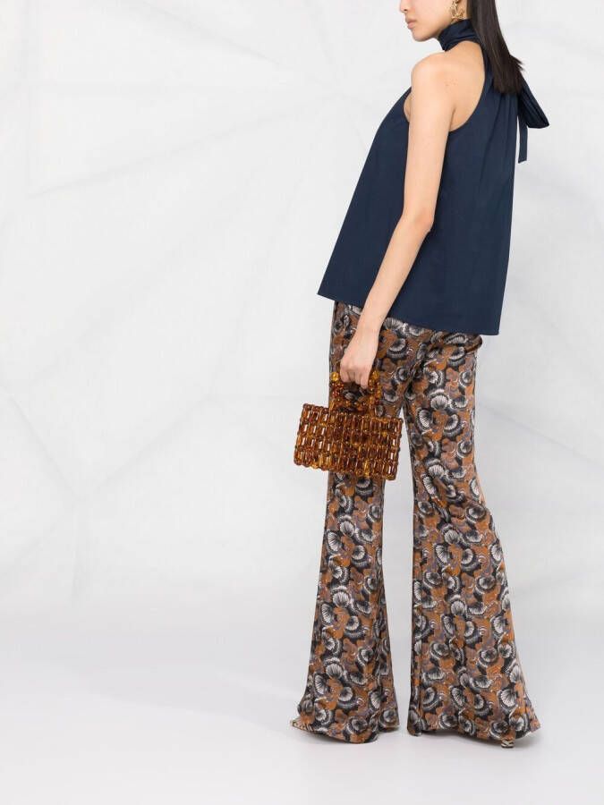 Michael Kors Haltertop met strik Blauw