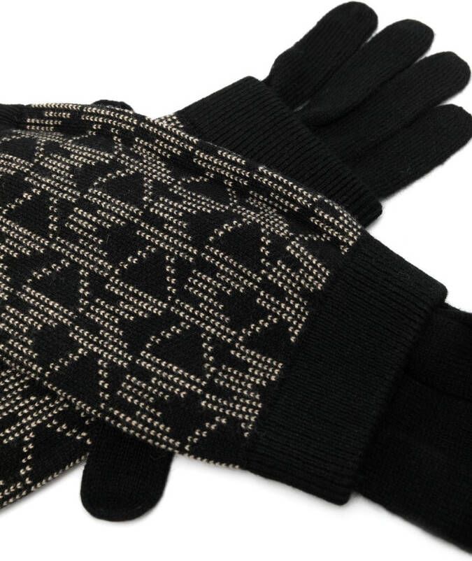 Michael Kors Handschoenen met geborduurd monogram Zwart