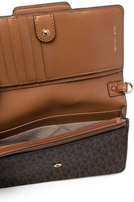 Michael Kors Heather crossbodytas met monogram Bruin