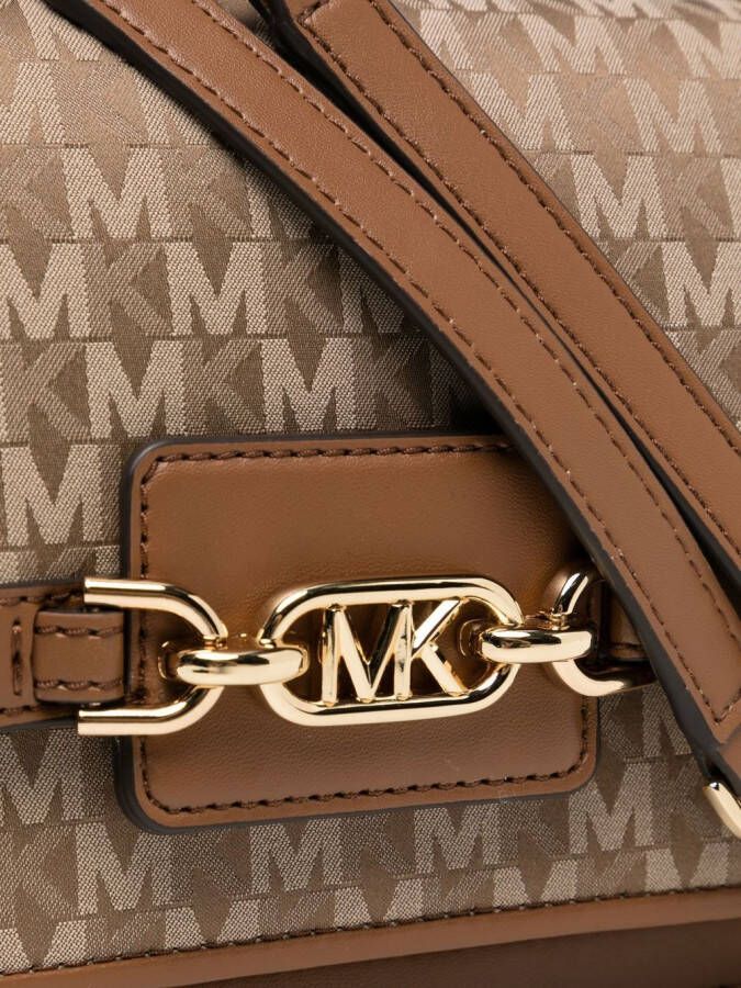 Michael Kors Heather grote schoudertas Bruin