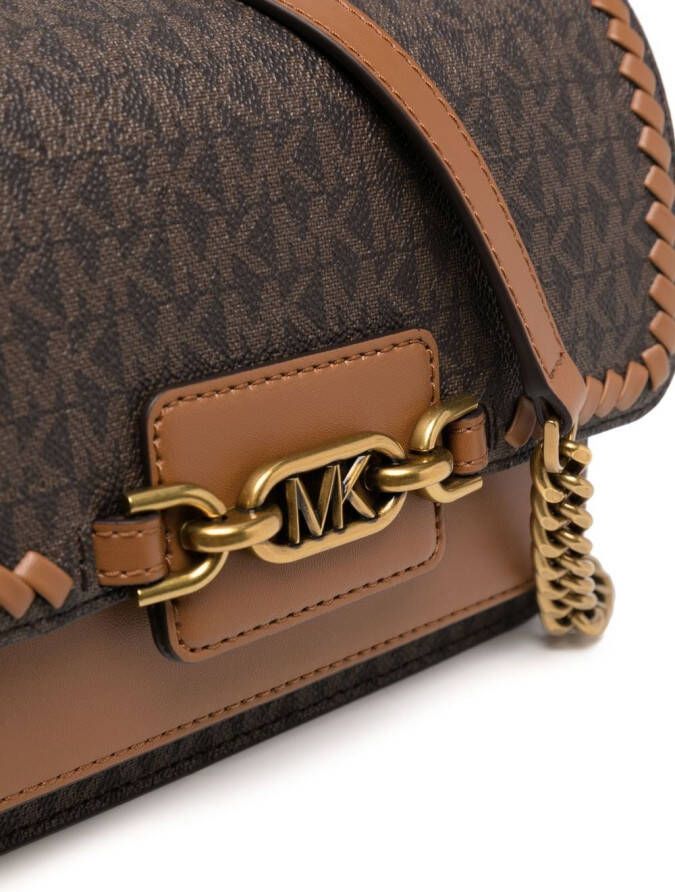 Michael Kors Heather grote schoudertas Bruin
