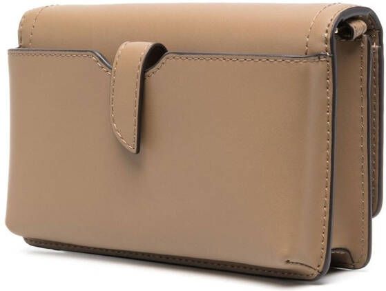 Michael Kors Heather leren crossbodytas Bruin
