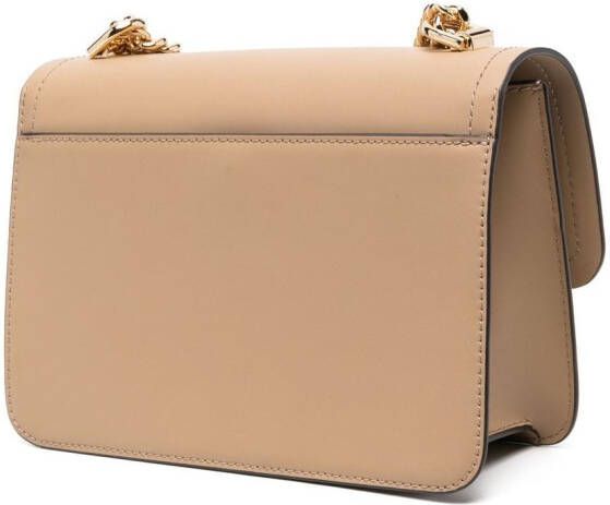 Michael Kors Heather leren schoudertas Bruin