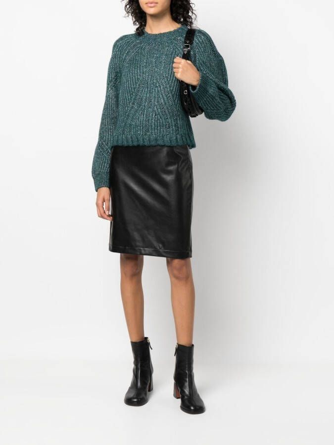 Michael Kors High waist kokerrok Zwart