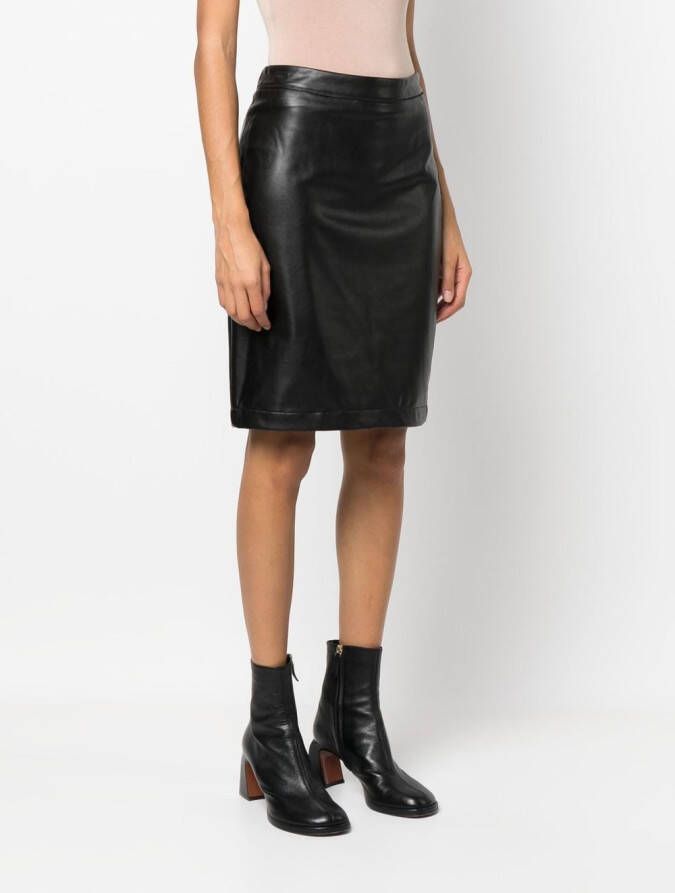 Michael Kors High waist kokerrok Zwart