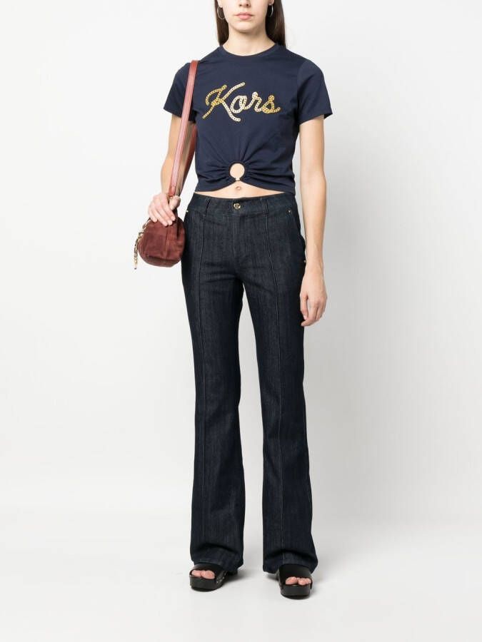 Michael Kors Jeans met logoplakkaat Blauw