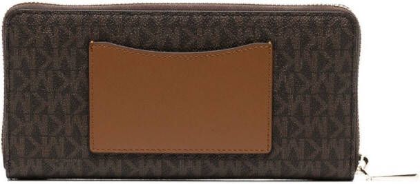 Michael Kors Jet Set leren portemonnee Bruin