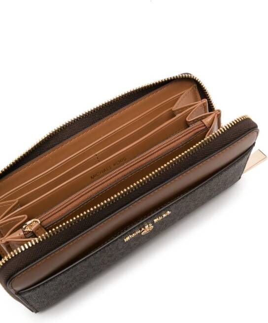 Michael Kors Jet Set leren portemonnee Bruin
