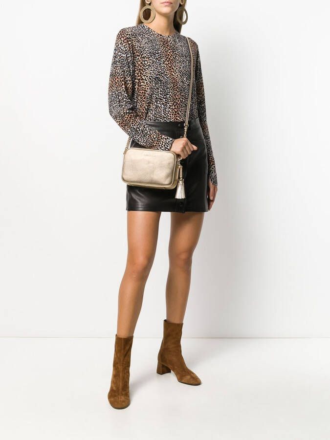 Michael Kors Jet Set crossbodytas Goud