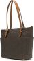 Michael Kors Jet Set draagtas met monogram Bruin - Thumbnail 5