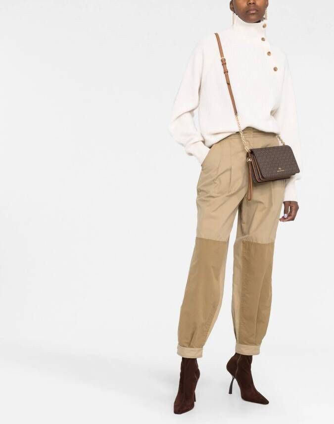 Michael Kors Jet Set grote crossbodytas Bruin
