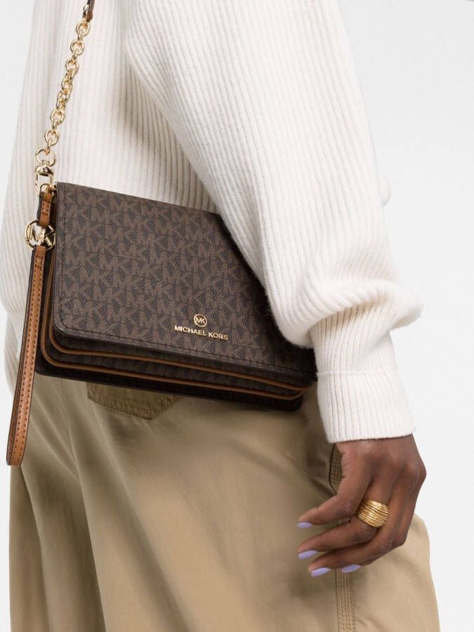 Michael Kors Jet Set grote crossbodytas Bruin
