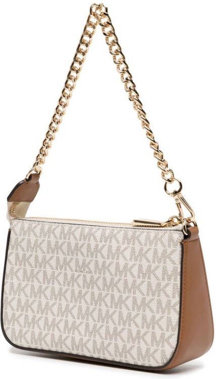 Michael Kors Jet Set leren buidel Bruin