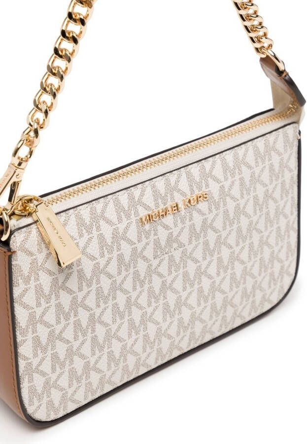 Michael Kors Jet Set leren buidel Bruin