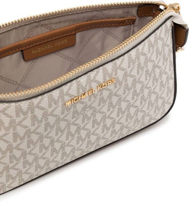 Michael Kors Jet Set leren buidel Bruin