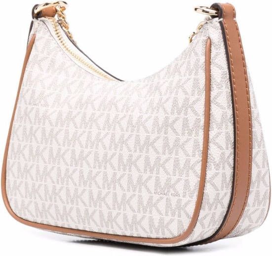 Michael Kors Jet Set schoudertas met logo Beige