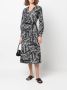 Michael Kors Jurk met botanische print Zwart - Thumbnail 2