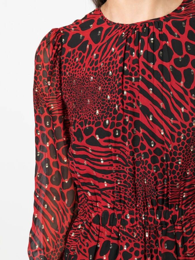 Michael Kors Jurk met dierenprint Zwart