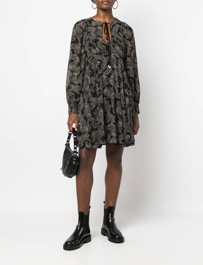 Michael Kors Jurk met paisley-print Zwart