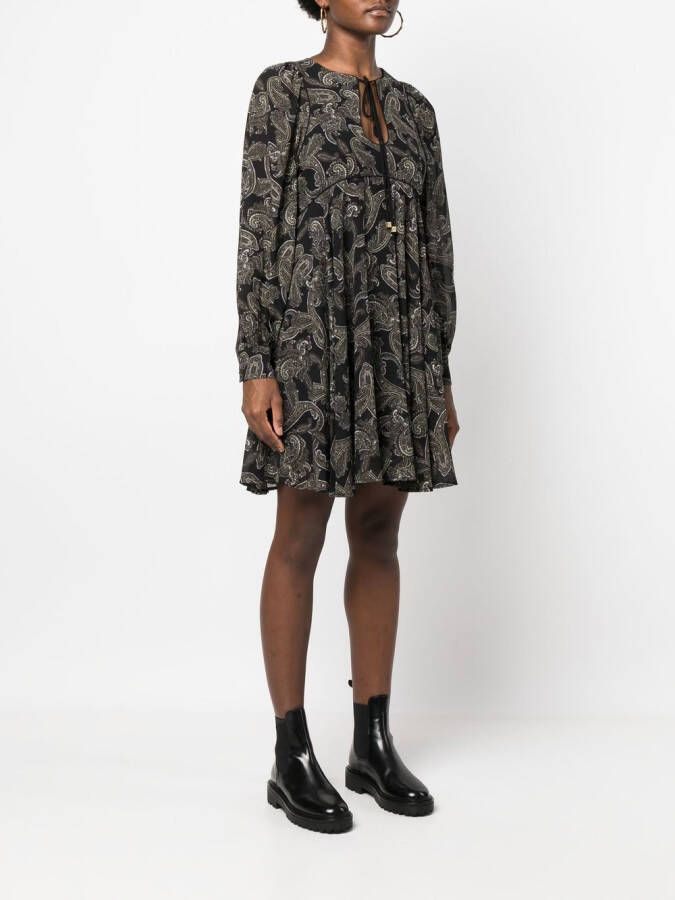 Michael Kors Jurk met paisley-print Zwart