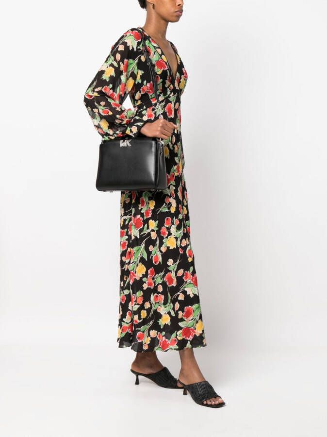 Michael Kors Karlie leren shopper Zwart
