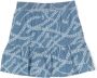 Michael Kors Kids chain-link print tiered skirt Blauw - Thumbnail 2