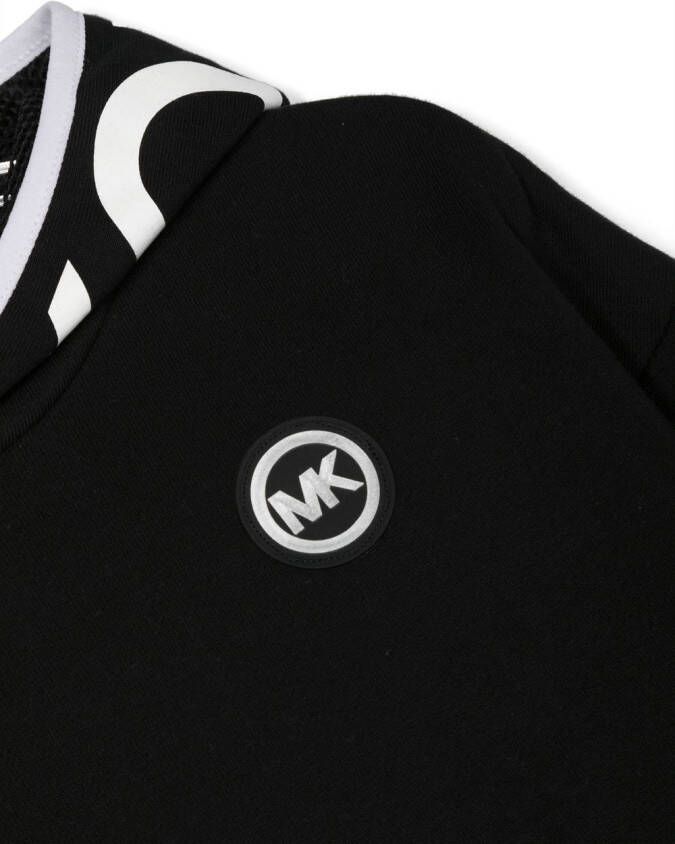 Michael Kors Kids Hoodie met logopatch Zwart