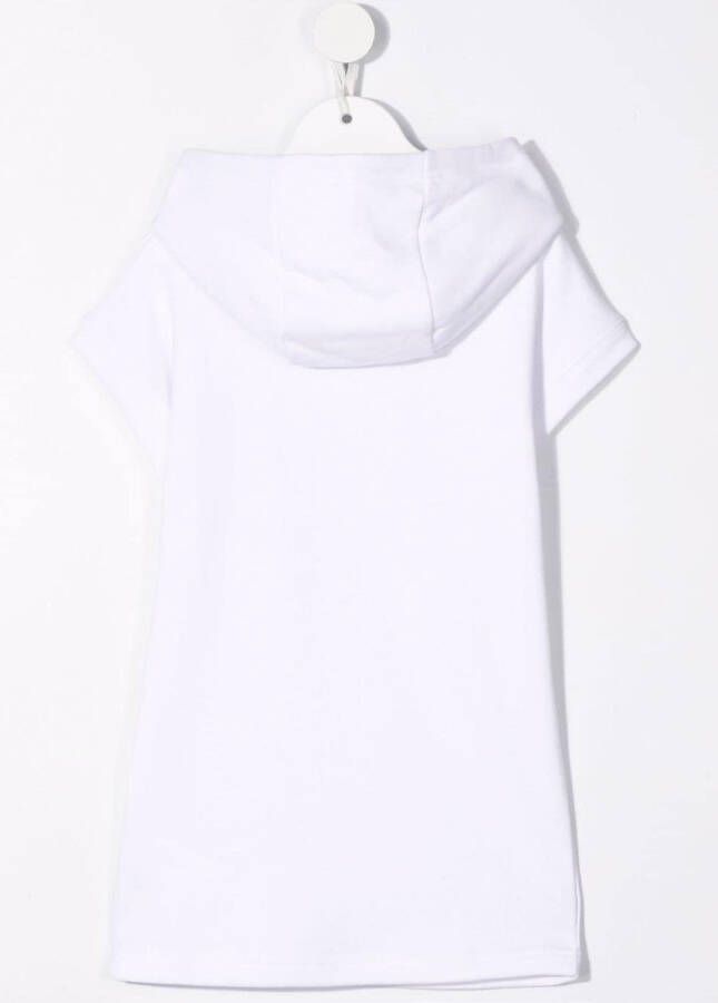 Michael Kors Kids Jurk met capuchon Wit