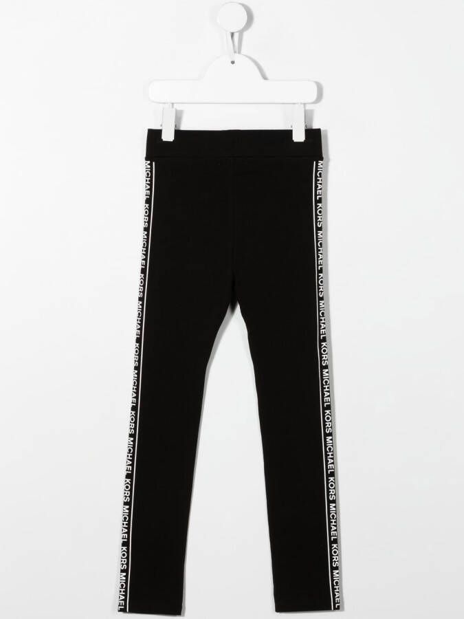 Michael Kors Kids Legging met logoprint Zwart