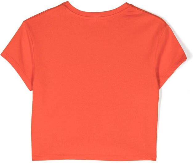 Michael Kors Kids T-shirt met logoprint Oranje