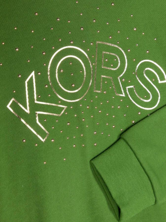 Michael Kors Kids Sweater met logoprint Groen
