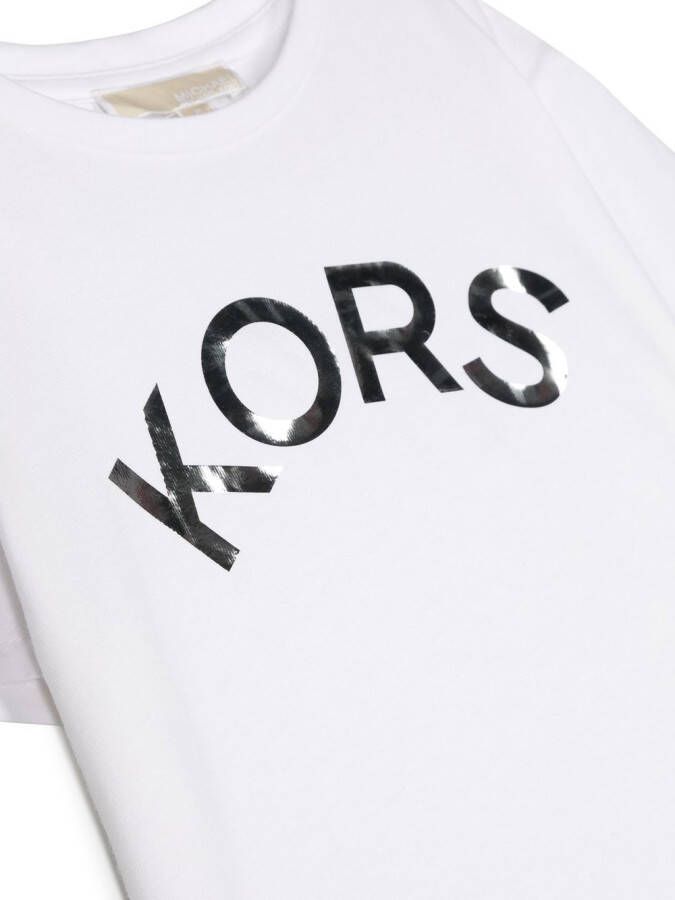 Michael Kors Kids T-shirt met logoprint Wit