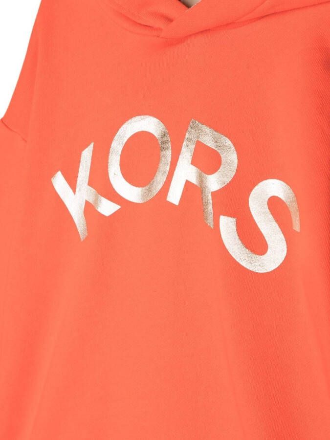Michael Kors Kids Hoodie met logoprint Oranje