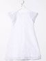 Michael Kors Kids Midi-jurk met vlak van kant Wit - Thumbnail 2