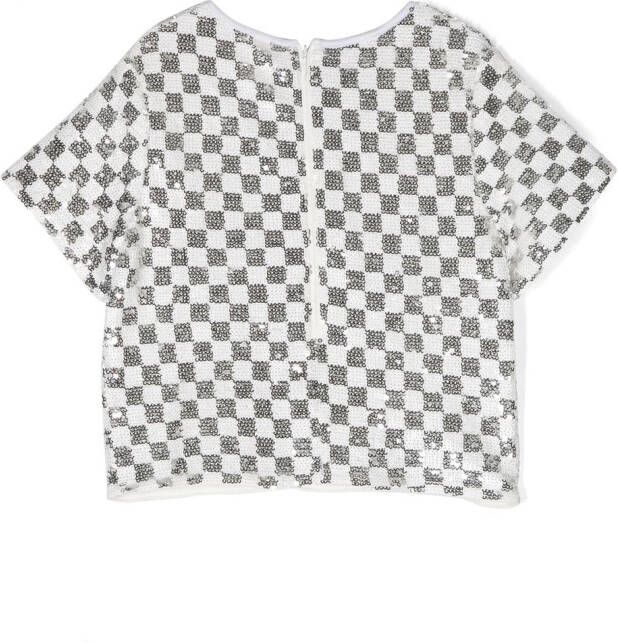Michael Kors Kids Top verfraaid met pailletten Grijs