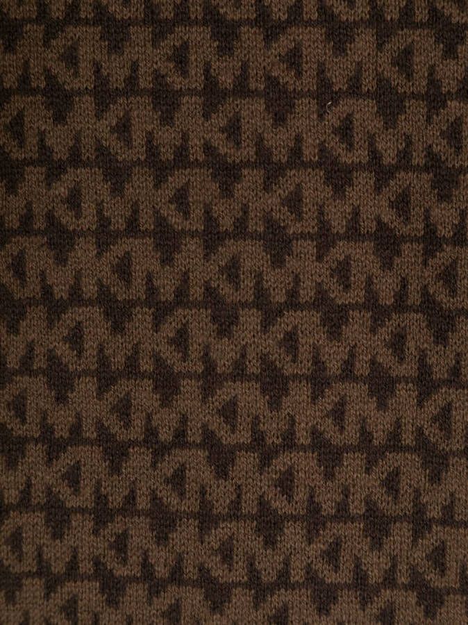 Michael Kors Kids Sjaal met monogram patroon Bruin