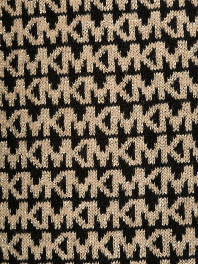 Michael Kors Kids Sjaal met monogram patroon Zwart