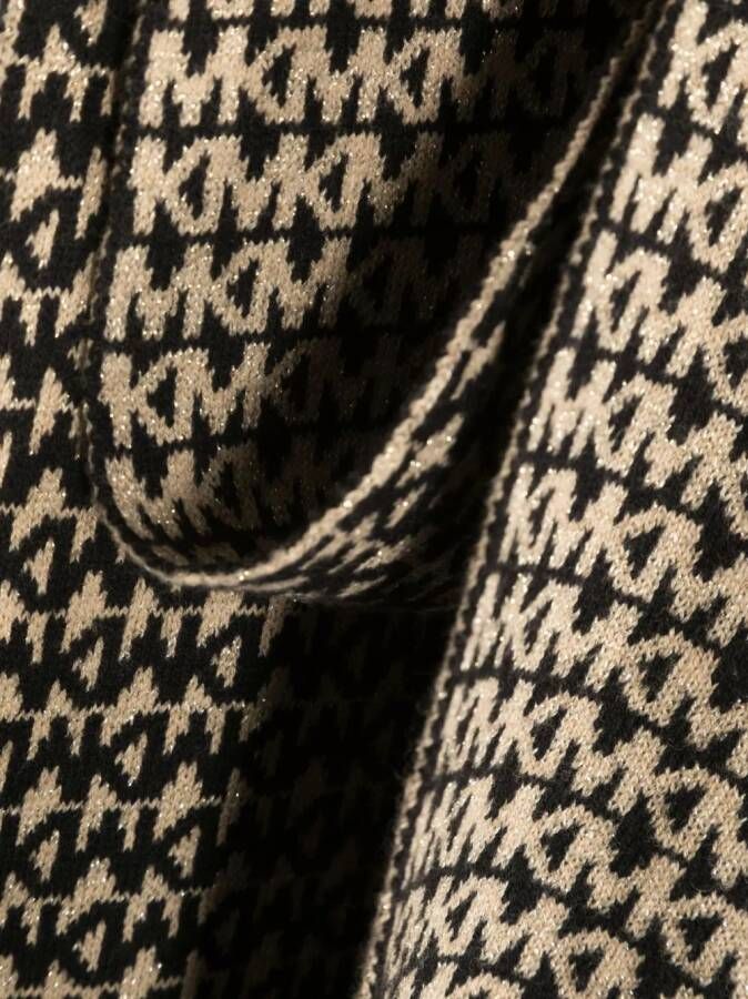 Michael Kors Kids Sjaal met monogram patroon Zwart