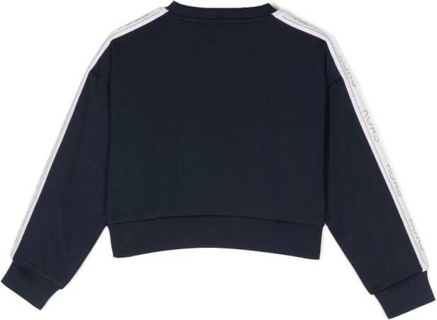 Michael Kors Kids Sweater met logoprint Blauw