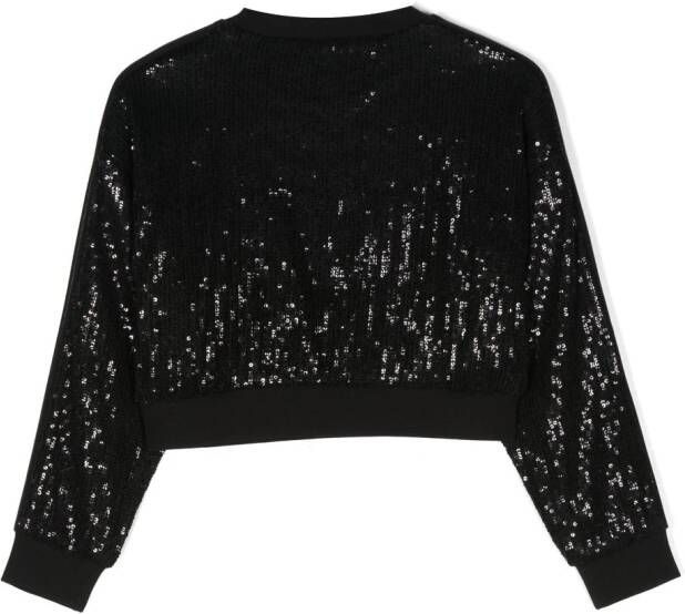 Michael Kors Kids Sweater verfraaid met pailletten Zwart