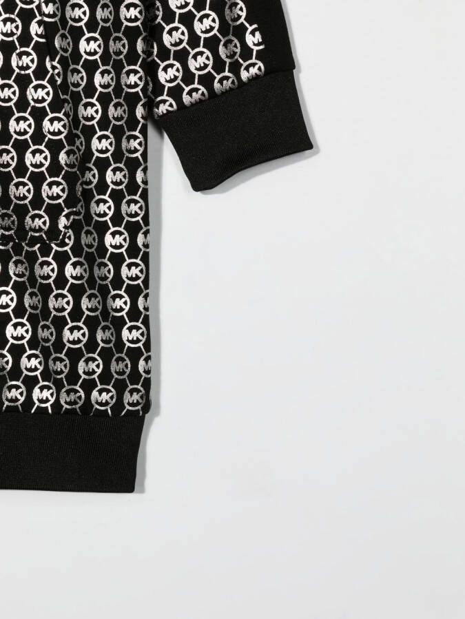 Michael Kors Kids Sweaterjurk met logoprint Zwart
